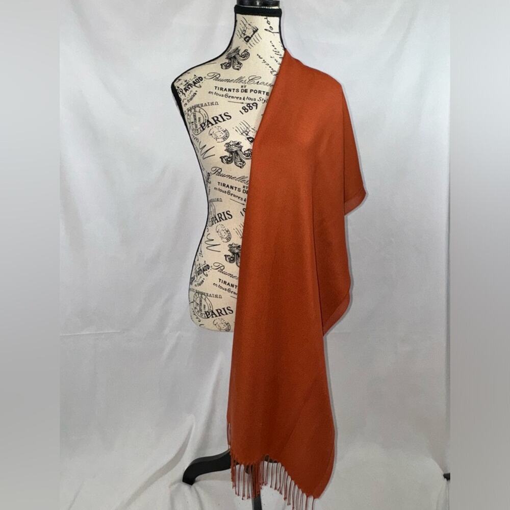 EUC: Beautiful Cinnamon Long Oblong Scarf